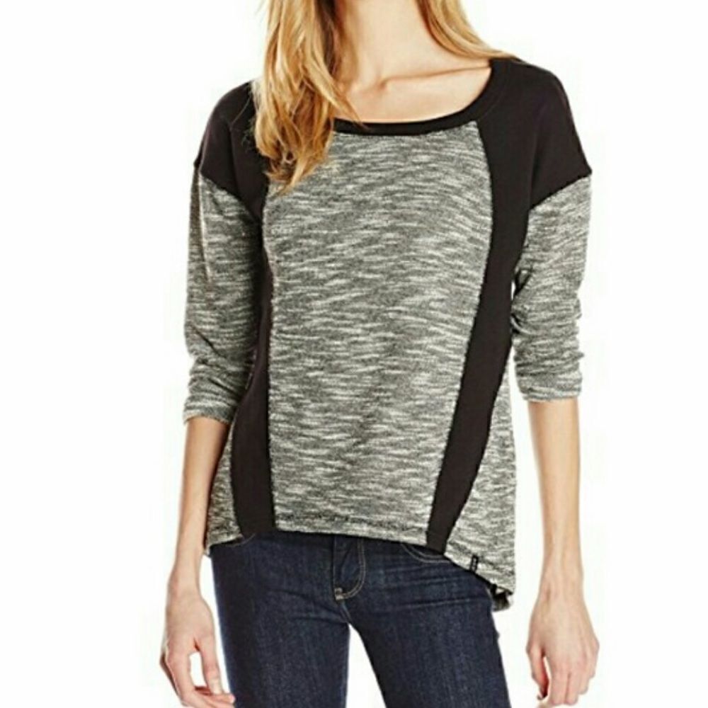 Marc New York Performance Black Marled Knit Pullover- NEW
